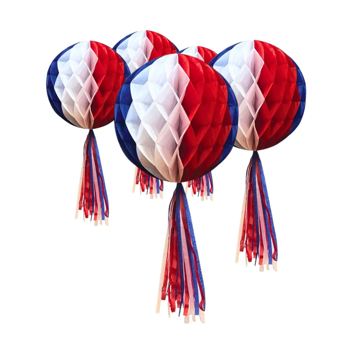 Esfera Tricolor Con Tirantes 28cm Fiestas Patrias - Imagen 2