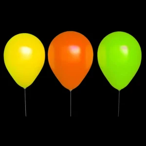 Globos Fluor 25pzs Tricolor Surtido 23cm