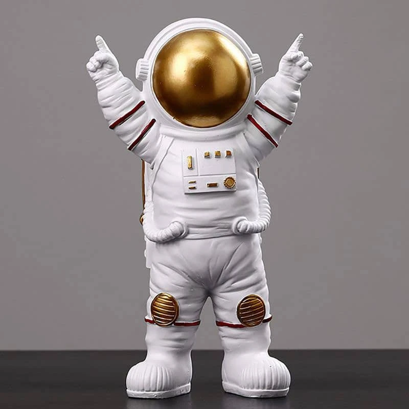 Figura de astronauta victorioso